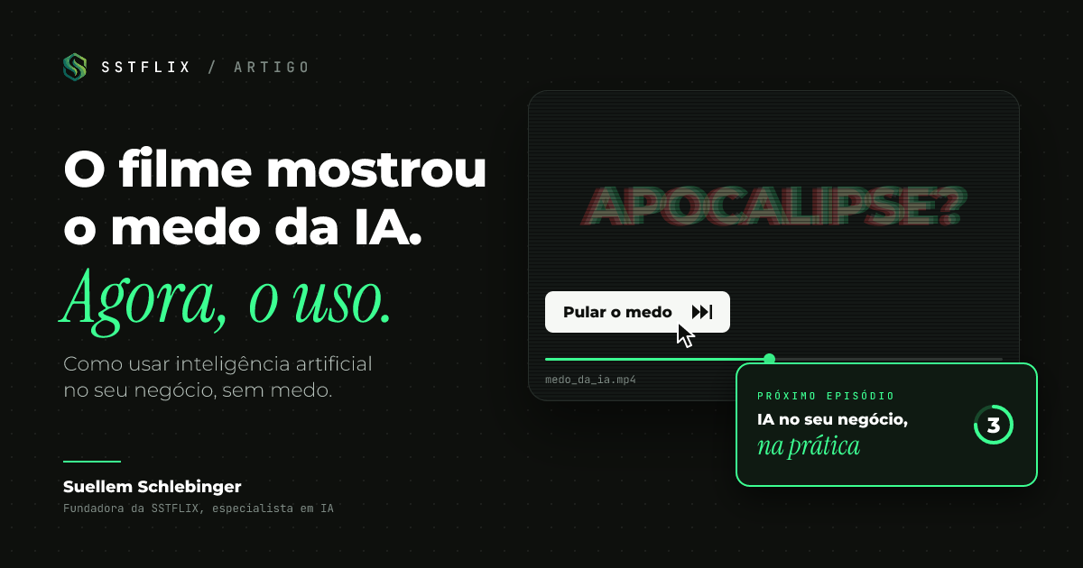 O documentário da IA na Netflix fala do futuro da humanidade. Nós queremos falar do futuro do seu negócio