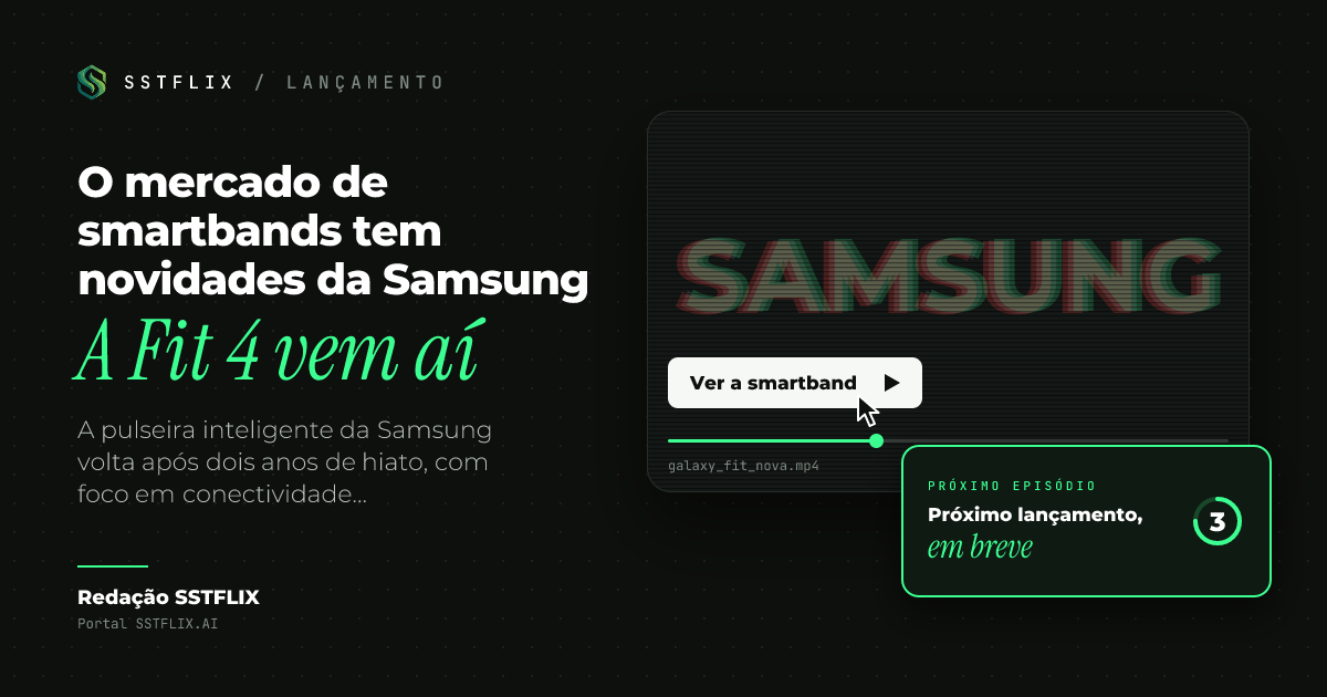Galaxy Fit 4: nova smartband da Samsung chega sem NFC, mas com Bluetooth 5.4