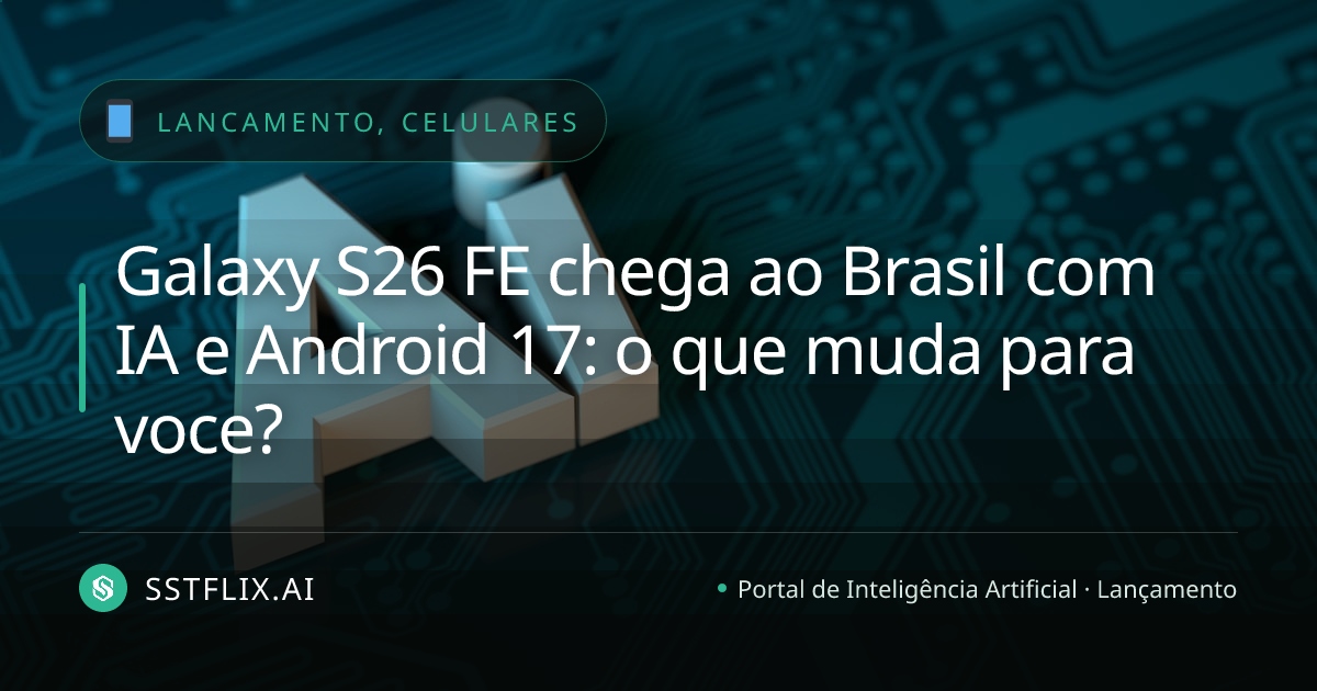 Galaxy S26 FE chega ao Brasil com IA e Android 17: o que muda para voce?