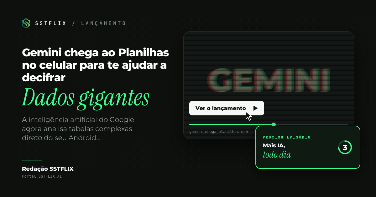 Gemini chega ao Planilhas no celular para te ajudar a decifrar dados gigantes