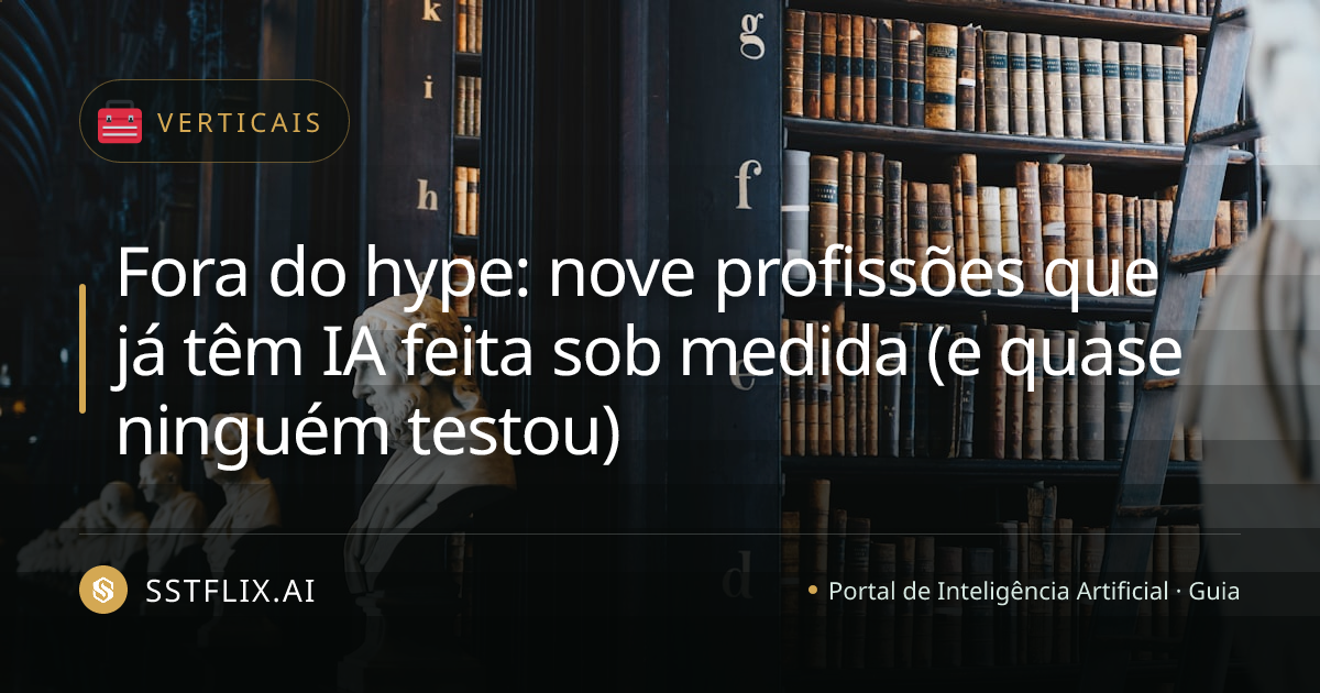 Fora do hype: nove profissões que já têm IA feita sob medida (e quase ninguém testou)