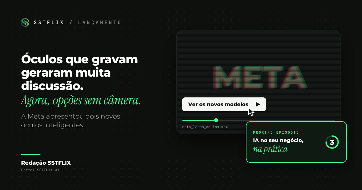 Meta lança óculos Ray-Ban sem câmera e atualiza versão tradicional com IA