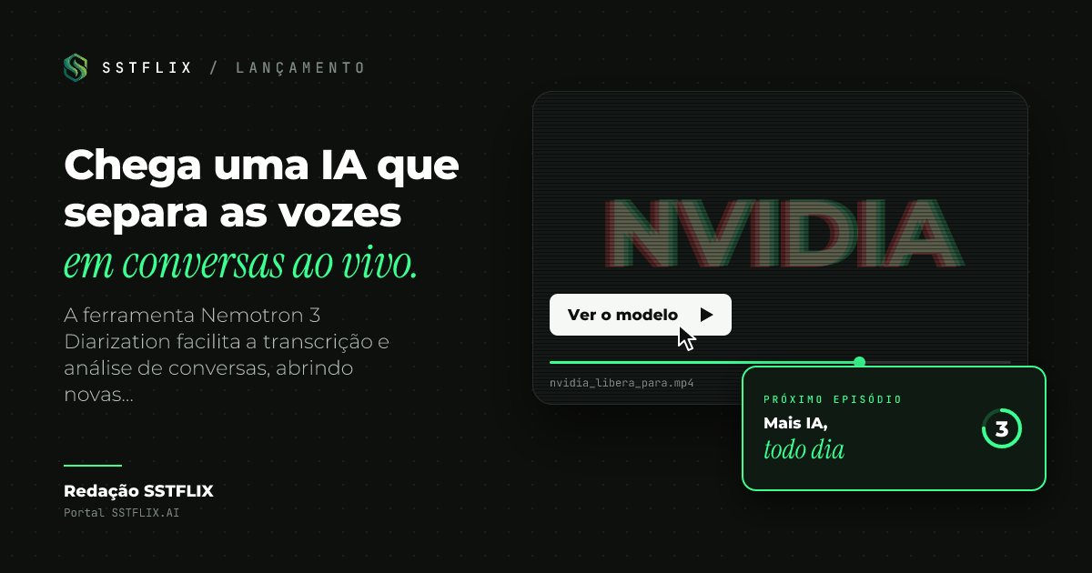 Nvidia libera IA para identificar até 8 vozes em tempo real, de graça