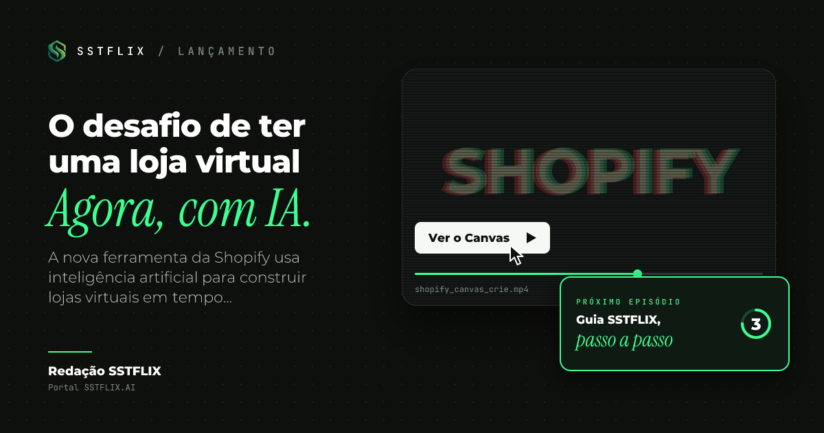 Shopify Canvas: Crie sua loja online conversando com IA