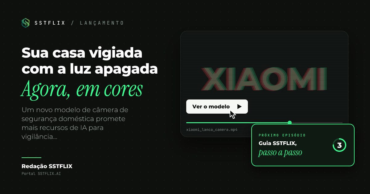 Xiaomi lança câmera 4K com IA que vê colorido no escuro e segue pessoas